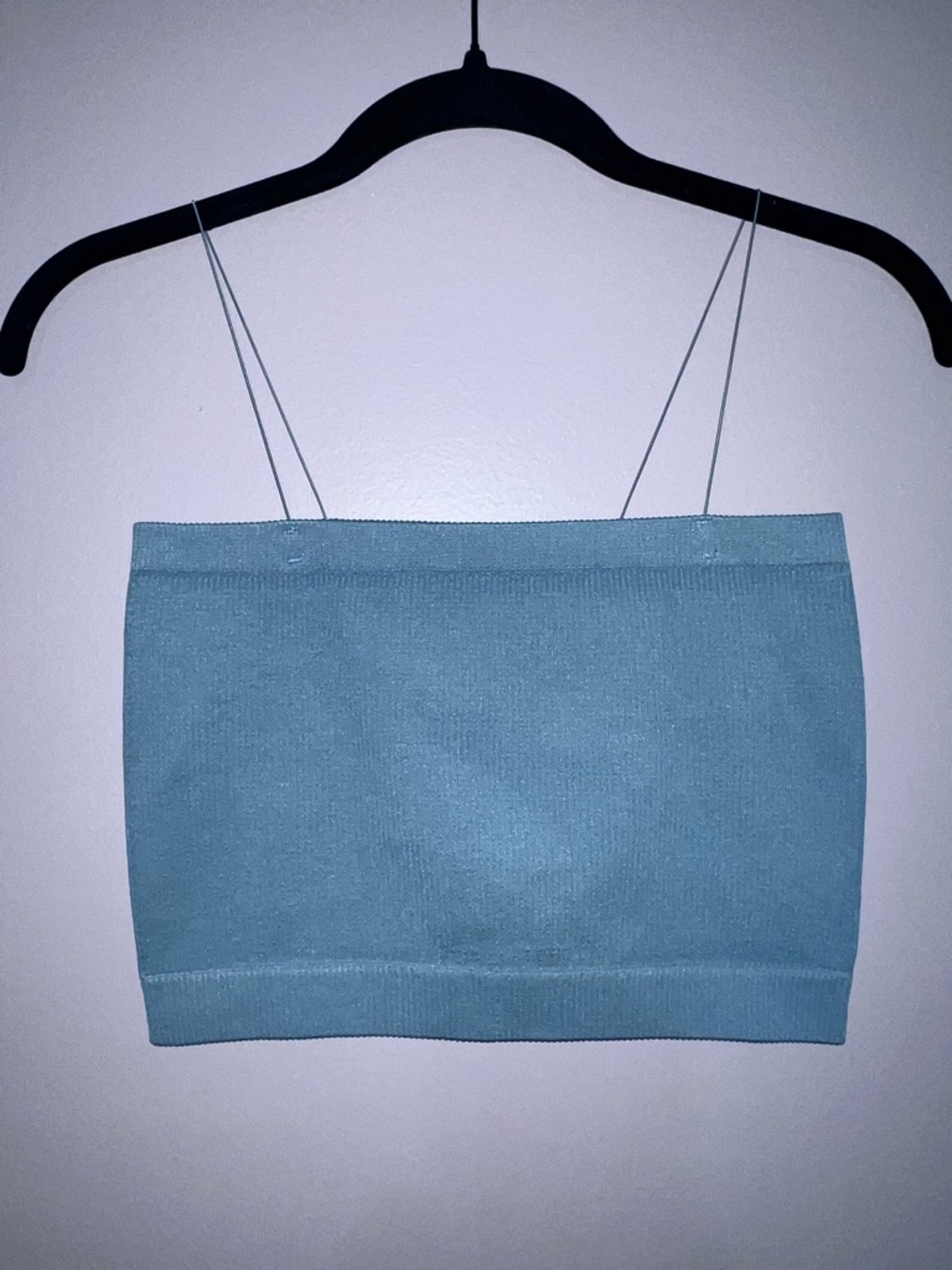 Mono B Light Blue Knit Camisole Tube Top